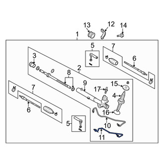 Infiniti OE - Front Left Power Steering Line