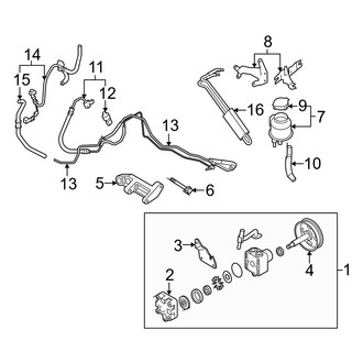 Infiniti OE - Steering Gear & Linkage - Pump & Hoses (AWD)