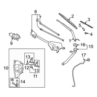 Infiniti OE - Windshield - Wiper & Washer Components
