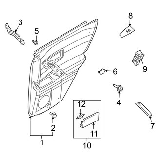 Infiniti OE - Rear Door - Interior Trim (To 11/05)