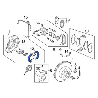Infiniti OE - Rear Parking Brake Shoe