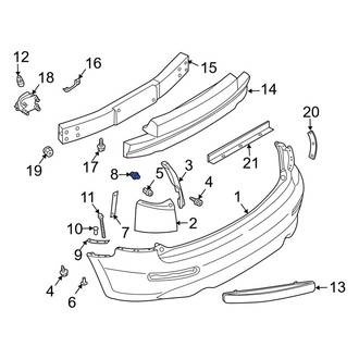 Infiniti OE - Bumper Cover Retainer