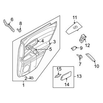 Infiniti OE - Rear Door - Interior Trim (From 11/05)