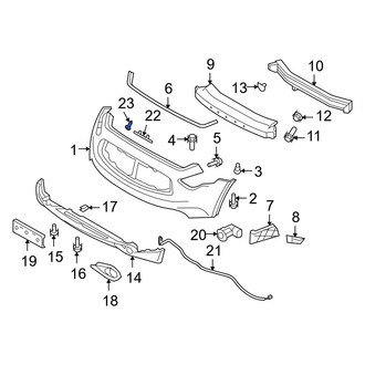 Infiniti OE - Bumper Molding Rivet