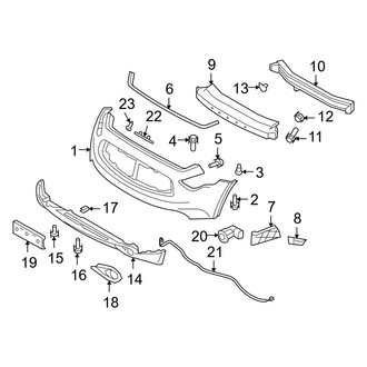 Infiniti OE - Front Bumper & Grille - Bumper & Components