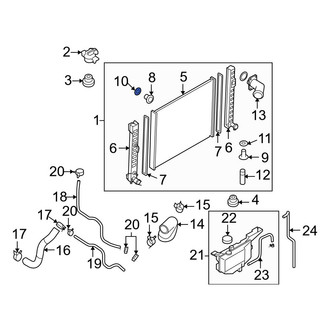 Infiniti OE - Upper Radiator Drain Plug Gasket