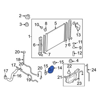 Infiniti OE - Upper Radiator Coolant Hose
