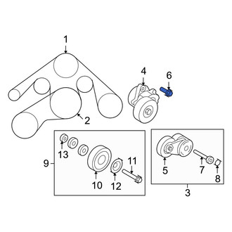 Infiniti OE - Belt Tensioner Pulley Bolt