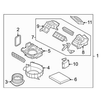 Infiniti OE - Air Conditioner & Heater - Blower Motor & Fan