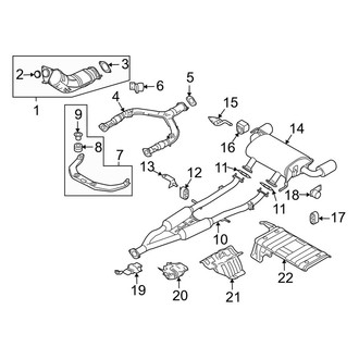 Infiniti OE - Exhaust System - Exhaust Components