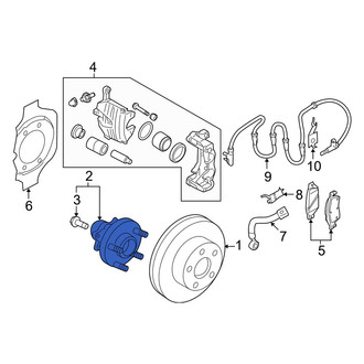 Infiniti OE - Front Wheel Bearing and Hub Assembly