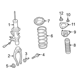 Infiniti OE - Front Suspension - Struts & Components (With Continuous Damping Control)