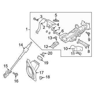 Infiniti OE - Steering Column Assembly (With Power Tilt Column)