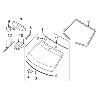 Infiniti OE - Windshield Seal