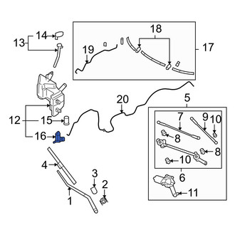 Infiniti OE - Windshield Washer Pump