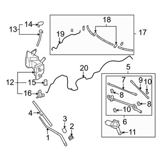 Infiniti OE - Windshield - Wiper & Washer Components