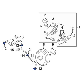 Infiniti OE - Power Brake Booster Vacuum Hose Clamp