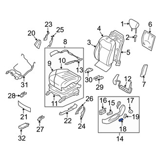 Infiniti OE - Front Left Power Seat Switch Knob