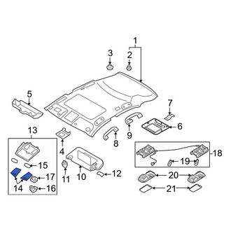 Infiniti OE - Left Map Light Lens