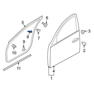 Infiniti OE - Rear Door Seal Clip
