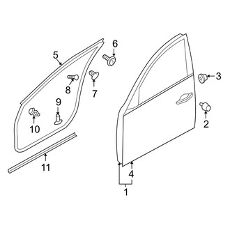 Infiniti OE - Front Door - Door & Components