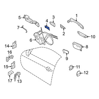 Infiniti OE - Front Exterior Door Handle Gasket