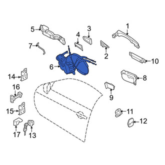 Infiniti OE - Front Left Door Latch Assembly