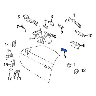 Infiniti OE - Rear Right Interior Door Handle Screw Cap