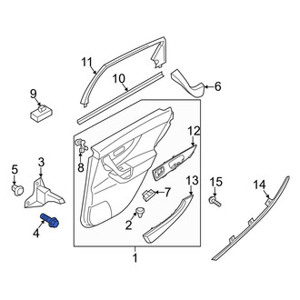 Infiniti OE - Hood Release Cable Screw