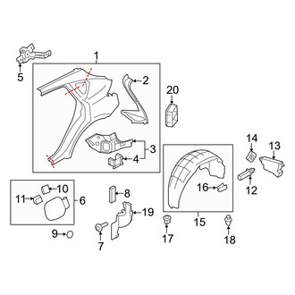 Infiniti OE - Quarter Panel & Components