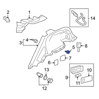 Infiniti OE - Interior Grab Bar Bolt