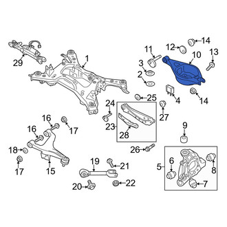 Infiniti OE - Rear Right Lower Forward Suspension Control Arm