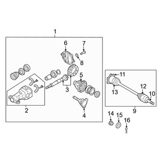 Infiniti OE - Rear Suspension - Axle & Differential