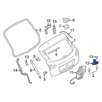Infiniti OE - Rear Liftgate Lock Striker Plate