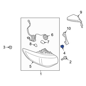 Infiniti OE - Upper Back Up Light Grommet