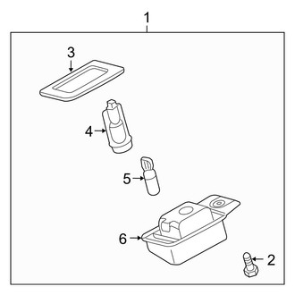 Infiniti OE - Rear Lamps - License Lamps