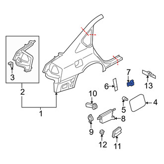Infiniti OE - Fuel Door Spring