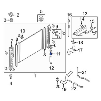 Infiniti OE - Lower Radiator Drain Plug
