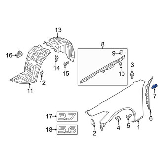 Infiniti OE - Fender Clip