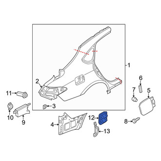 Infiniti OE - Rear Right Quarter Panel Vent