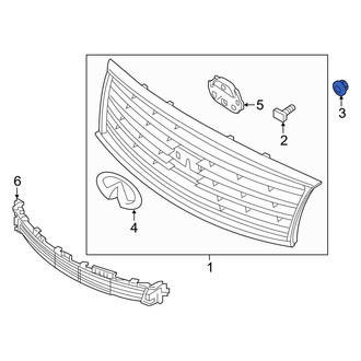 Infiniti OE - Washer Fluid Reservoir Nut
