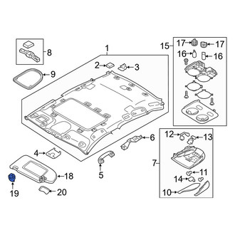 Infiniti OE - Sun Visor Holder