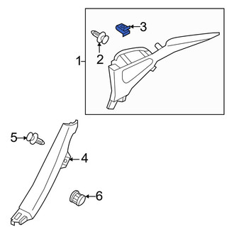 Infiniti OE - Roof Opening Trim Clip