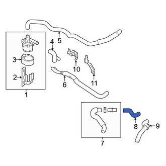 Infiniti OE - HVAC Heater Hose