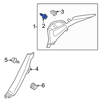 Infiniti OE - Trunk Trim Panel Clip