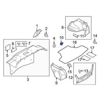 Infiniti OE - Rear Trunk Trim Panel Clip
