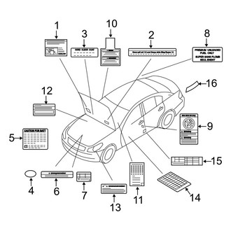 Infiniti OE - Information Labels - Labels