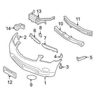 Infiniti OE - Front Bumper & Grille - Bumper & Components