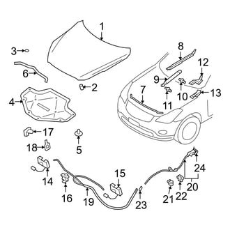 Infiniti OE - Hood & Components