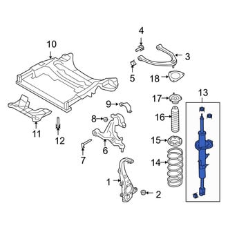 Infiniti OE - Front Left Suspension Strut